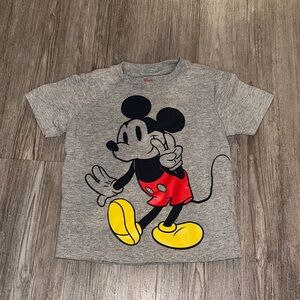 Disney Mickey Mouse Gray and Red Kids T-Shirt